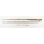 C. PLAYER & CO., A THREE PIECE TROUT ROD with original cloth case