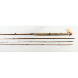 C. PLAYER & CO., A FOUR PIECE SALMON ROD with original cloth