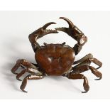 A JAPANESE BRONZE CRAB 4 ins