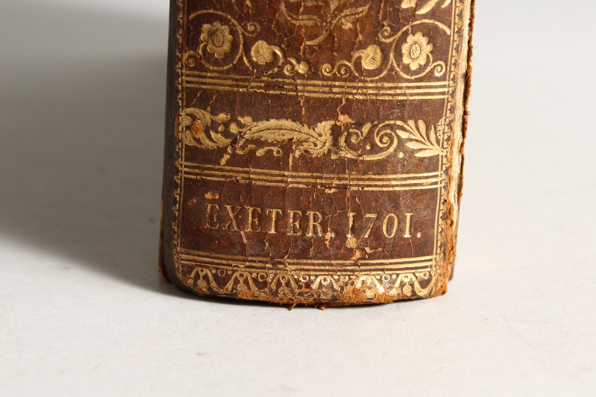 THE WORTHIES OF DEVON by JOHN PRINCE 1701, leather-bound. 15ins x 10ins. - Image 3 of 8