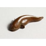 A JAPANESE BRONZE CATFISH 2.ins long