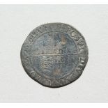 AN ELIZABETH 1ST SILVER SHILLING, flat top shield, 1559 - 1560