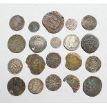 A SMALL COLLECTION OF EARLY MAUNDY AND OTHER COINS (20)