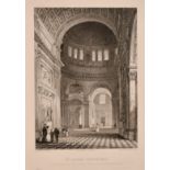 A collection of 19th century engravings of St Paul's Cathedral including 'Interior of the Dome,