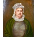 19th century British school, A bust length portrait of a lady, oil on canvas, 30" x 25", (