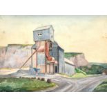 Jet S. Jardine (19th/20th century) British, 'Sussex Chalk Mill', signed in pencil with a Society