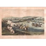 George and Charles Hunt after F. C. Turner, 'Vale of Aylesbury Steeple Chase', set of four