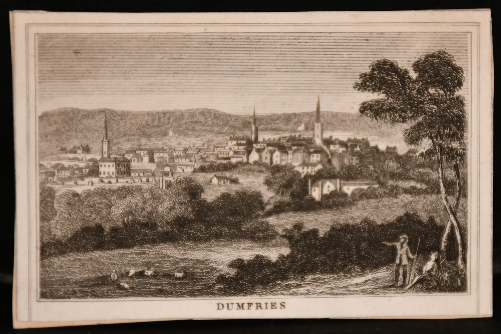 A collection of 19th century engravings including 'Edinburgh, From The Calton Hill' and 'Friars - Image 3 of 4
