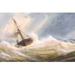 Charles Taylor (19th century) British, 'Steam Sloop Running Up Channel in a gale', and 'Pilot Lugger