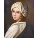 After Guido Reni, 19th century, A portrait of Beatrice Cenci, oil on canvas, 18" x 14.5".
