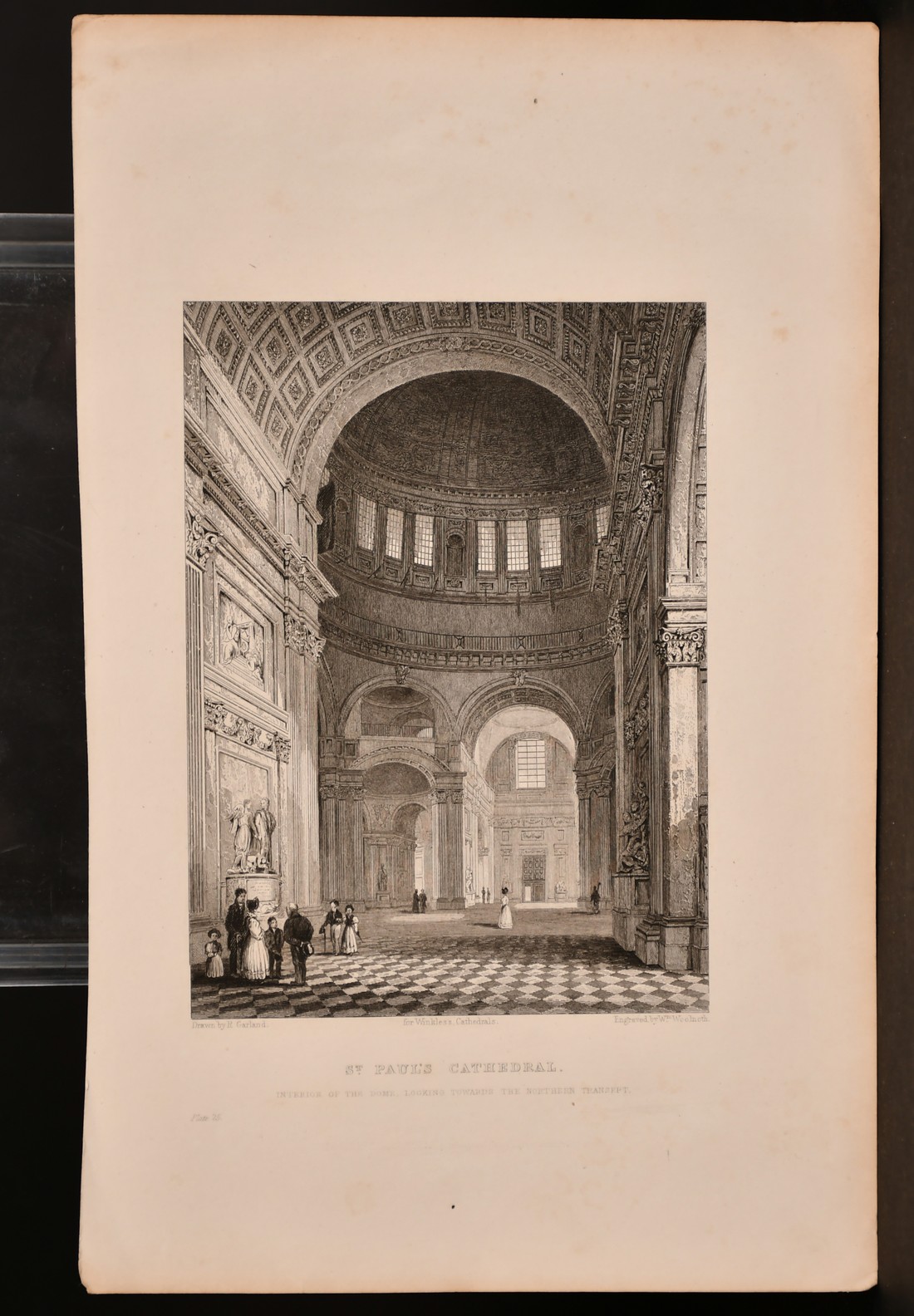 A collection of 19th century engravings of St Paul's Cathedral including 'Interior of the Dome, - Image 2 of 4