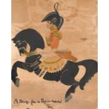Claud Lovat Fraser (1890-1921) British, 'A Design for a Papier-M ch Toy', watercolour, signed and