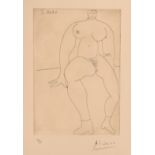 Picasso, An etching of a female nude figure from the 347 series (4th August 1968), numbered '
