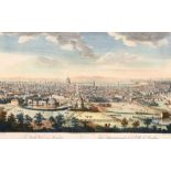 After Canaletto, A North view of London, 18th century, 10" x 15".