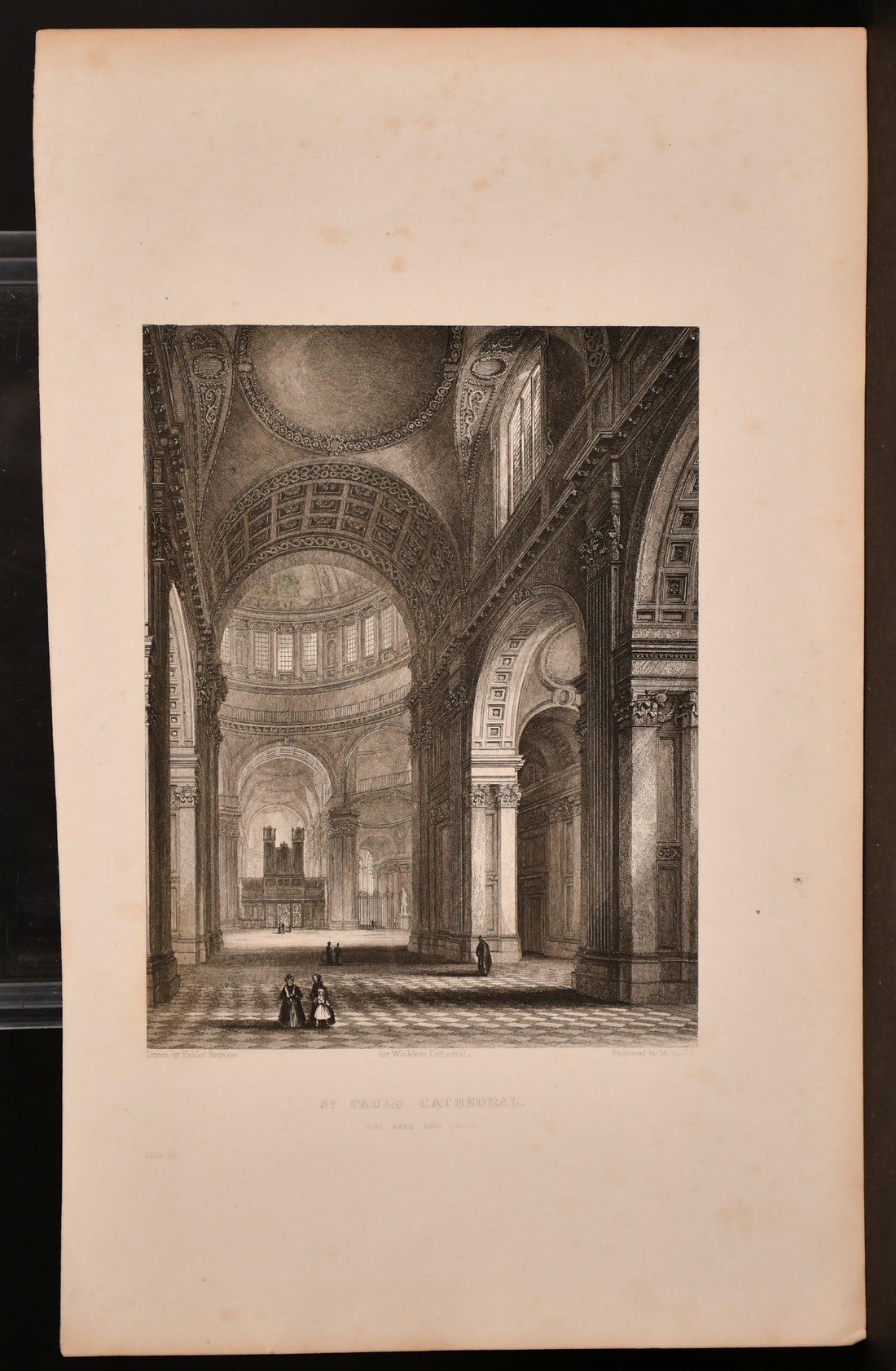 A collection of 19th century engravings of St Paul's Cathedral including 'Interior of the Dome, - Image 3 of 4