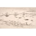 William Walcot (1874-1943) British, An etching of the Forth Bridge, signed in pencil, 5.5" x 9".