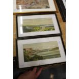 A pair of small watercolours depicting scenes from Mombasa, Kenya.
