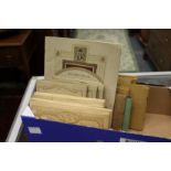 A quantity of cigarette card albums.