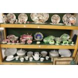 A large collection of Maling lustre decorated china.