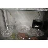 A good cut glass bowl and other items.