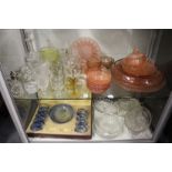A quantity of household and decorative glassware.