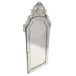 A good large Venetian etched glass mirror.