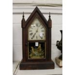 An American mantle clock.