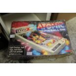 Tomy Atomic Pinball game, boxed.