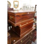 Two mahogany storage chests.