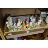 A good collection of Royal Worcester and other porcelain ornaments.