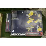 A quantity of Meccano, boxed.