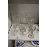 19th century drinking glasses.