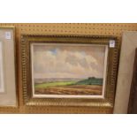 Henry Samuel Meritt Farmland and Rolling Hills oil on board, signed.