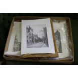 A large quantity of unframed prints.