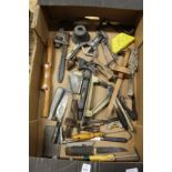A box of various tools.