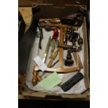 A good collection of woodworking tools.