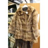 A ladies' fur jacket.