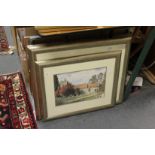 Montague Webb Street Scene in Wingham, Kent watercolour, together with another watercolour of a