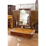 A mahogany dressing table mirror.