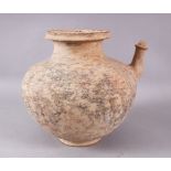 A CHINESE HAN DYNASTY STYLE POTTERY WATER VESSEL, 25cm high