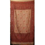 A HANDWORKED KASHMIR INDIAN PAISLEY CLOTH,