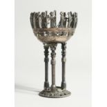 A ZAVEN SILVER STAND 5.5ins high