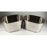 A MEDIUM PAIR OF LILY BOLLINGER WINE COOLERS 16ins long