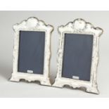 A PAIR OF SILVER PHOTOGRAPH FRAME 7.5 x 5.5ins