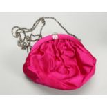 A PINK PIROVANO EVENING BAG