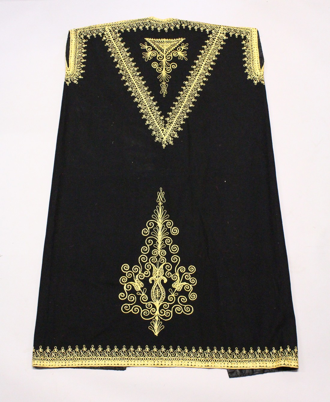 A LARGE HAND MADE ADONIS VELVET CLOAK, made in Lebanon. 5ft long, 3ft wide.