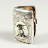 A SWAN CIGARETTE CASE