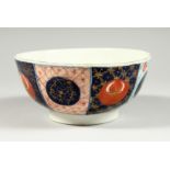 A WORCESTER BOWL painted in "Japanese style with the Old Mosaic pattern.`