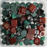 A BOX OF INTAGLIO STONES