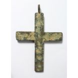 A LARGE ROMAN IRON CROSS 6ins long